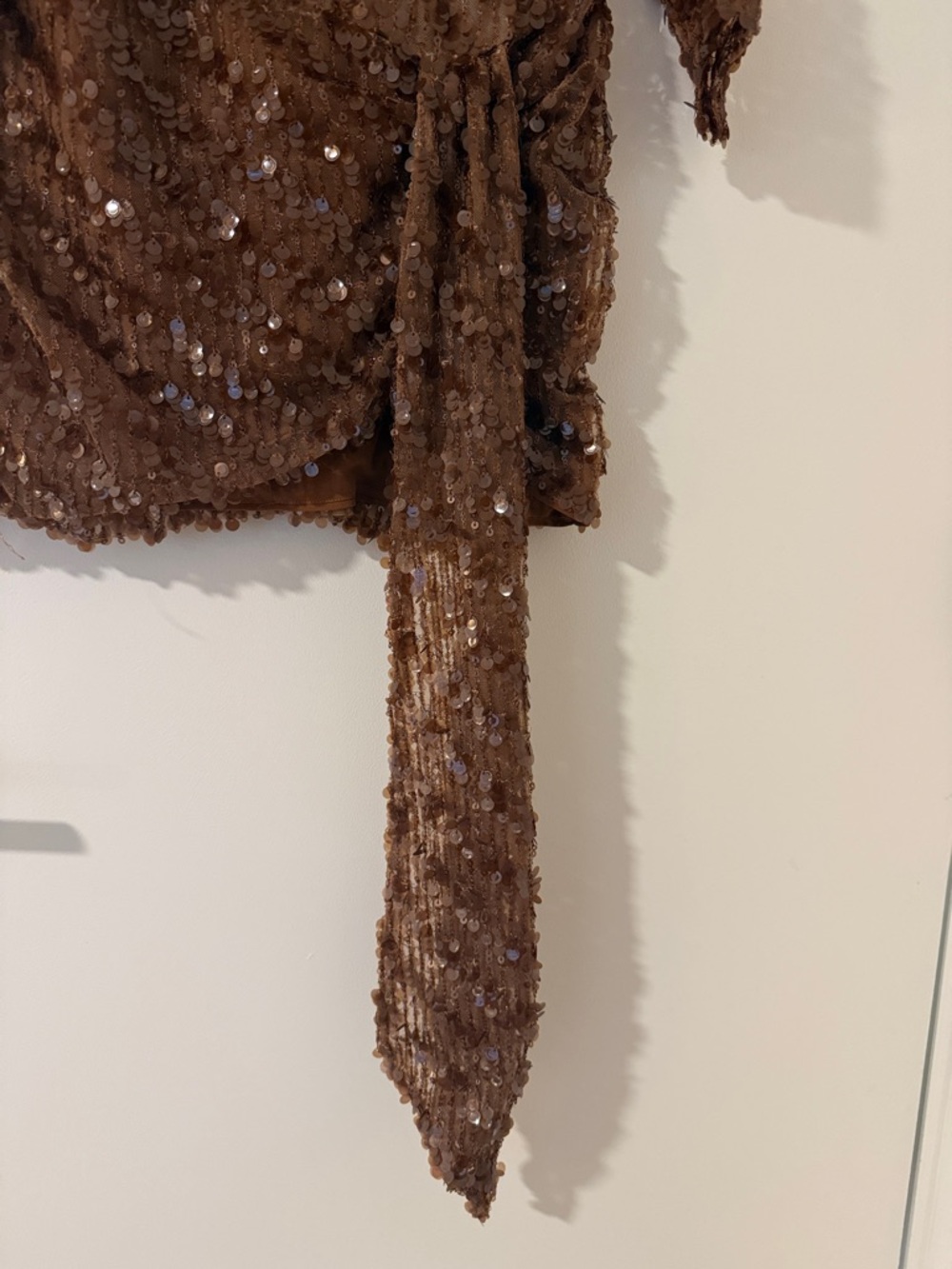 Camila Coelho Brown Sequined Mini Dress - Picture 2 of 7